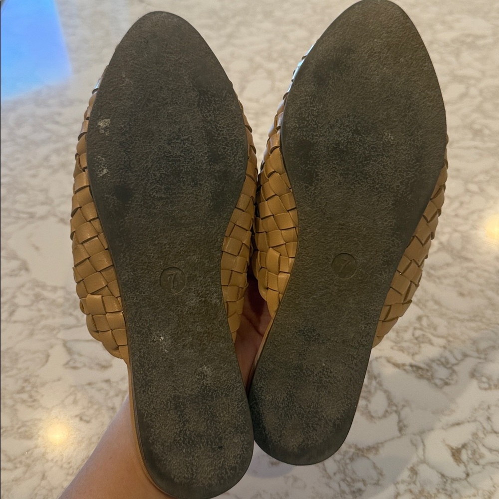 Universal Thread Camel Woven Mules - image 3